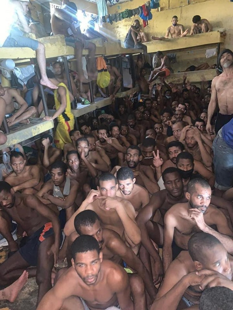 Imágenes de las condiciones de la Cárcel Preventiva de Higüey.