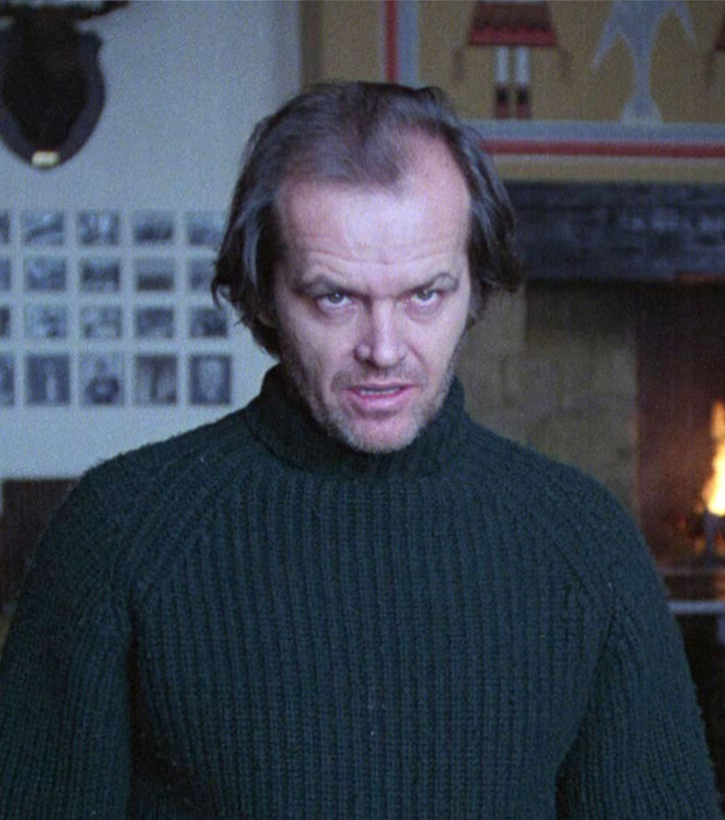 Jack Nicholson, protagonista de “El resplandor”.