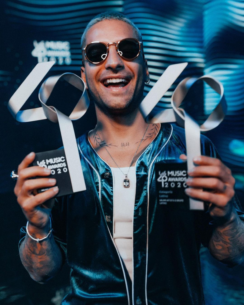Maluma fue uno de los galardonados en la gala de Los40 Music Awards