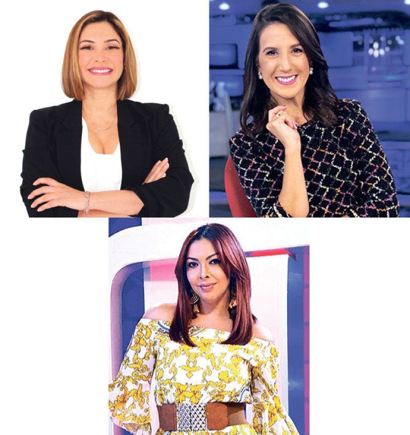 Elianta Quintero, Katherine Hernández y La Beba Rojas, tres figuras de la TV venezolana que encontraron espacio en la TV del país. LD