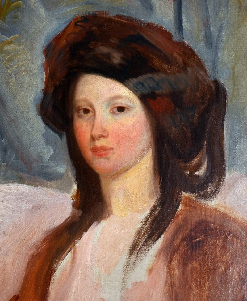 Retrato de Juliette Drouet, de Charles-Emile-Callande de Champmartin (1797-1883) Colección Maison de Victor Hugo.
