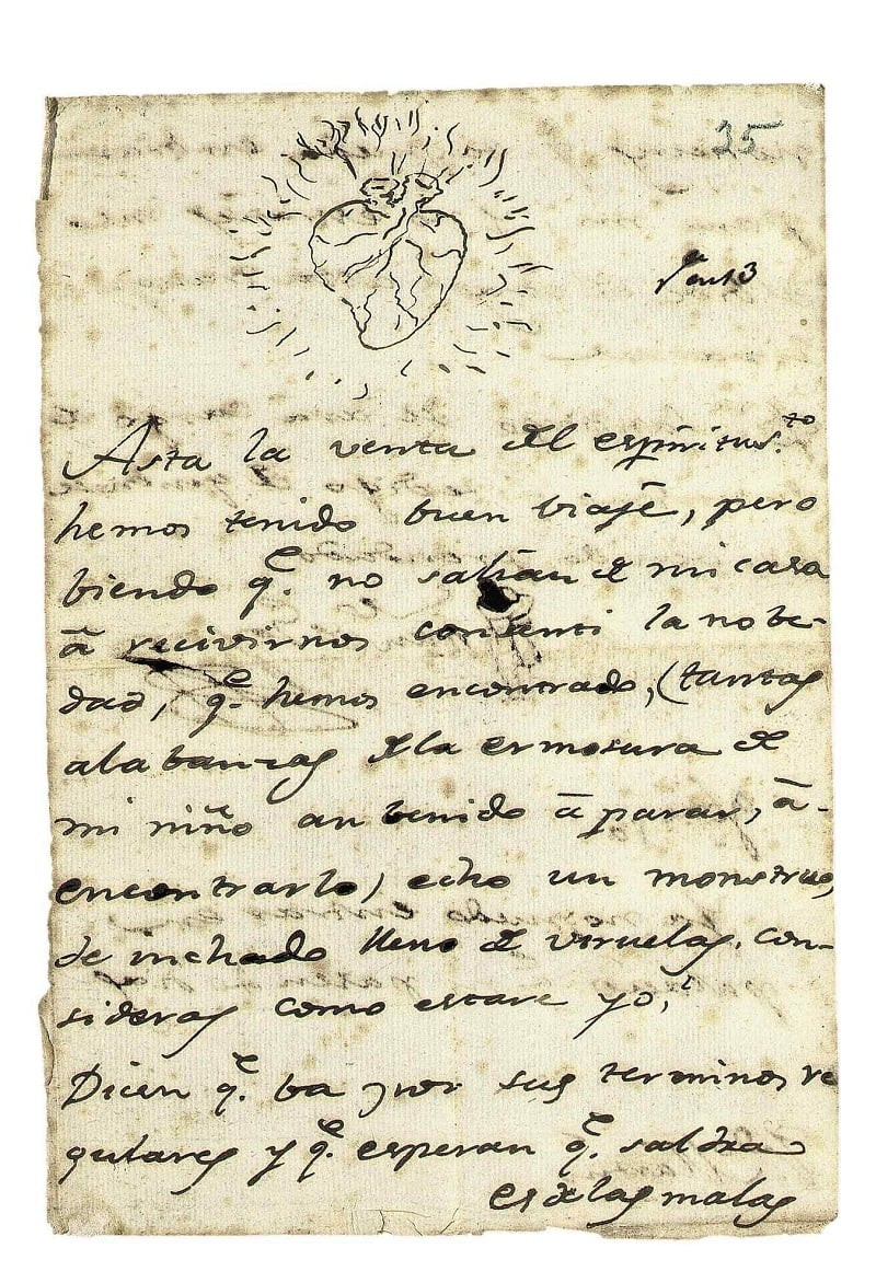 REINO UNIDO-SUBASTAS:LON05. LONDRES, 03/07/07.- Detalle de una de las cartas del artista Francisco de Goya y Lucientes (1746-1828) subastada por la casa Christie's..

Foto: EFE/Cristies ***SÓLO USO EDITORIAL***