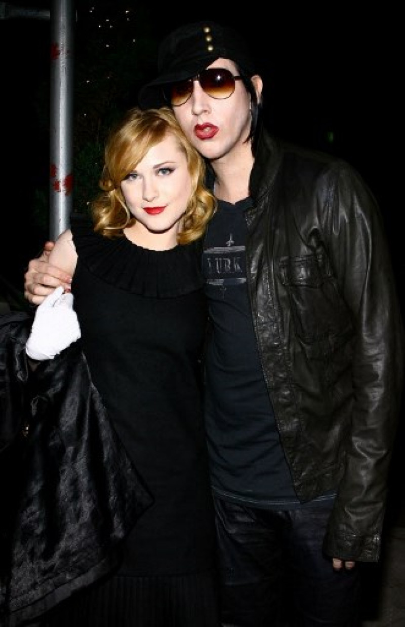Marilyn Manson y Evan Rachel Wood | AFP