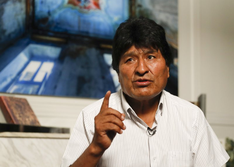 El expresidente boliviano Evo Morales habla durante una entrevista con The Associated Press en la Ciudad de México, el jueves 14 de noviembre de 2019.

Foto: AP/Eduardo Verdugo