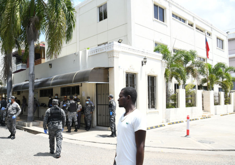 Sede de la embajada de Haití en Santo Domingo.