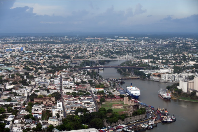 Vista aérea de la ciudad de Santo Domingo, capital de República Dominicana.