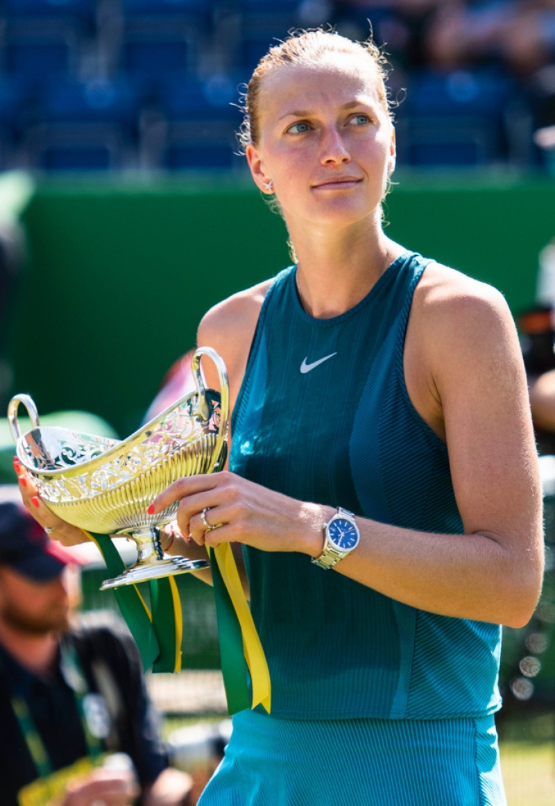 Petra Kvitova se coronó campeona en Doja.