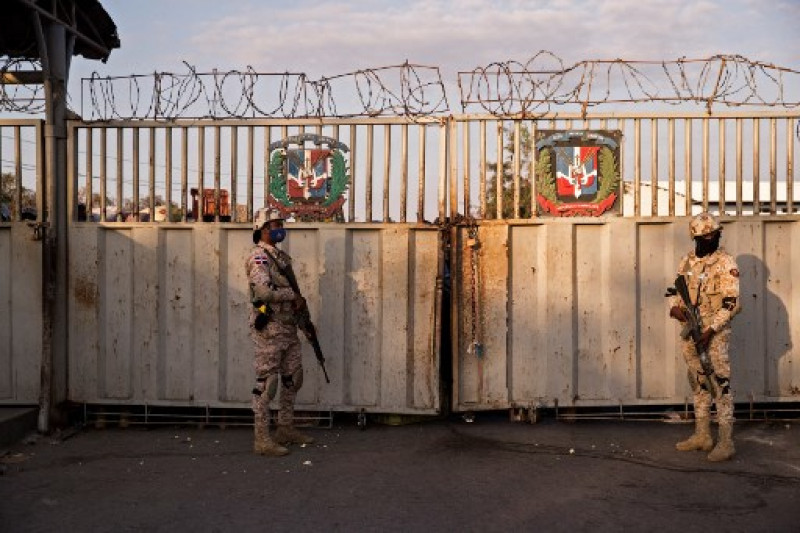 Parte de la frontera que divide República Dominicana a Haití. / AFP