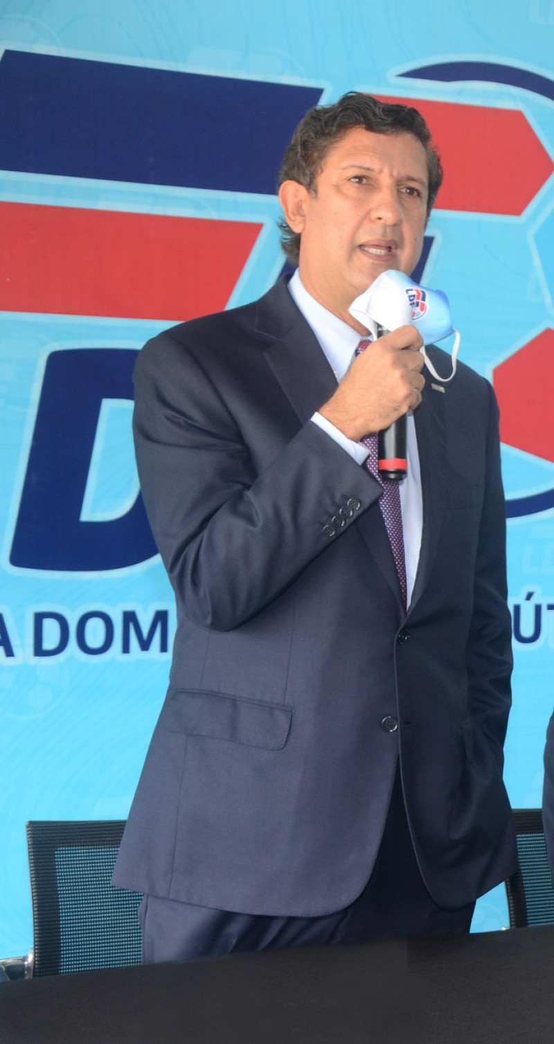El ingeniero Manuel Estrella, presidente de la Liga Dominicana de Fútbol.