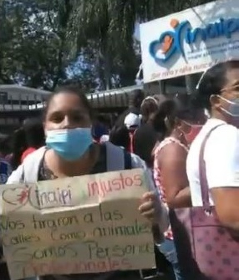 Imagen de una de las protestas.