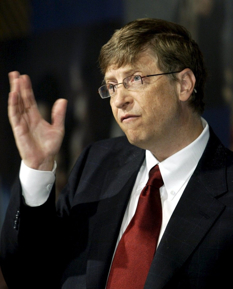 7.-Bill Gates en 2005. EFE/EPA/CHRIS KLEPONIS