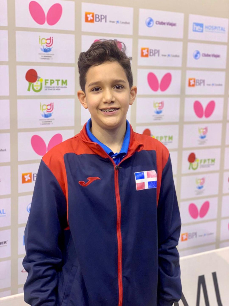 Daniel Cabrera, del seleccionado infantil de tenis de mesa.