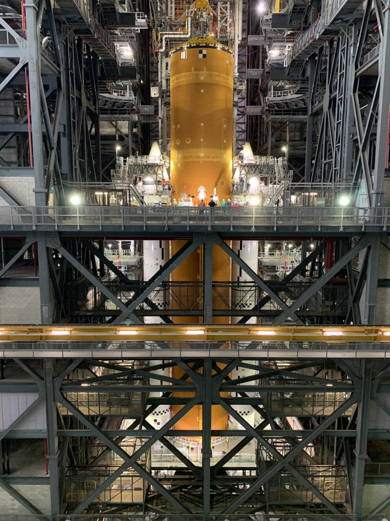 Primer cohete SLS ensamblado - NASA