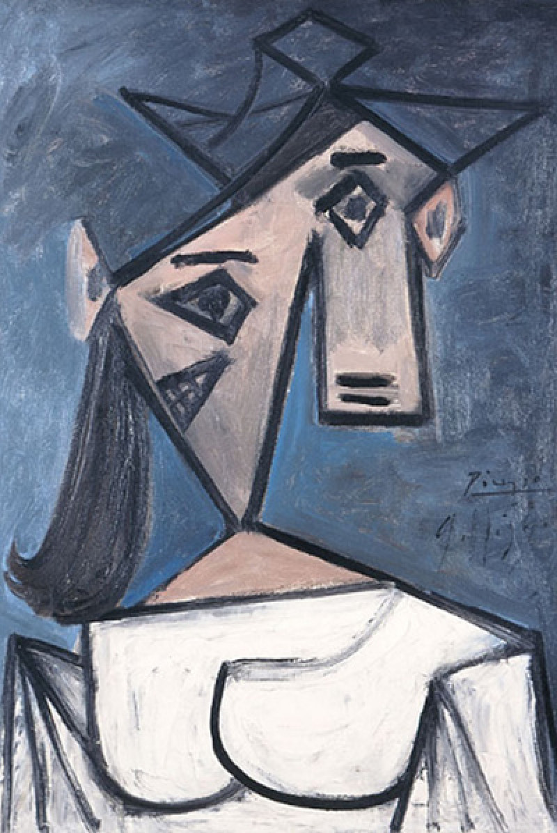Cabeza de mujer, de Picasso, óleo de 1939.