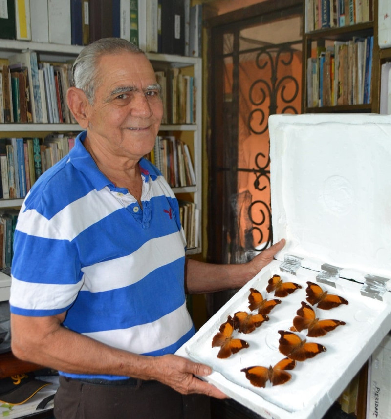 Domínguez ha dedicado su vida al estudio de las mariposas. © Yaniris López / LD
