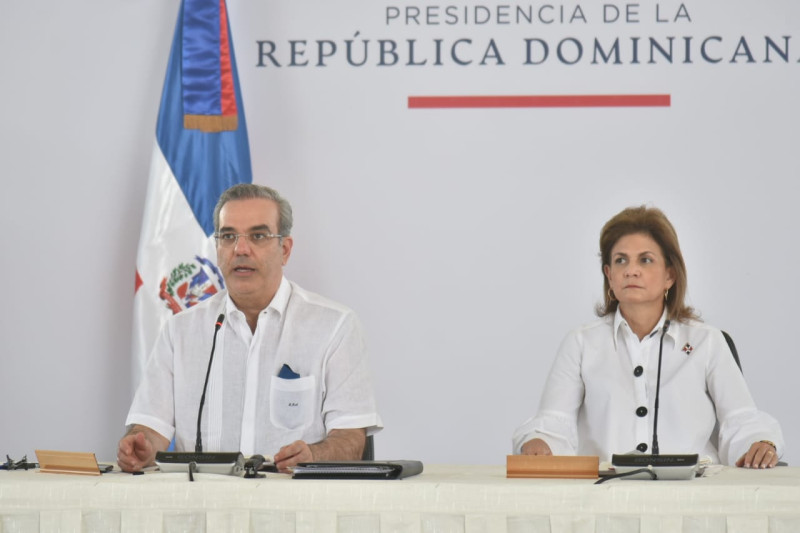 Luis Abinader y Raquel Peña. Foto: Onelio Domínguez/ Listín Diario.