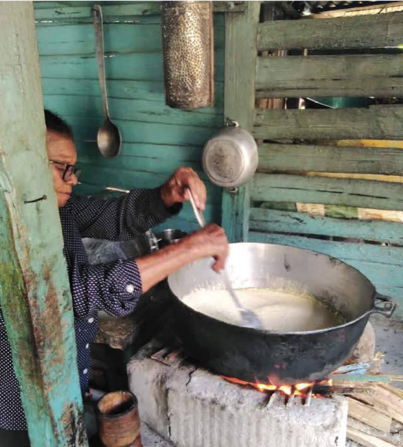 Cocinando en el campo