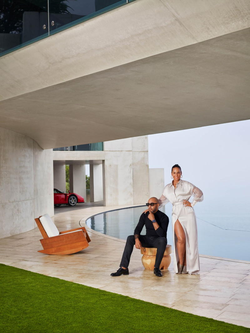 Alicia Keys y Kasseem Dean en "Dreamland". Foto de Architectural Digest.
