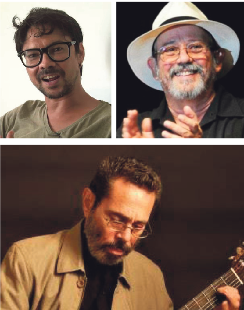 1) Yunior García Aguilera. 2) Silvio Rodríguez. 3) Leo Brouwer