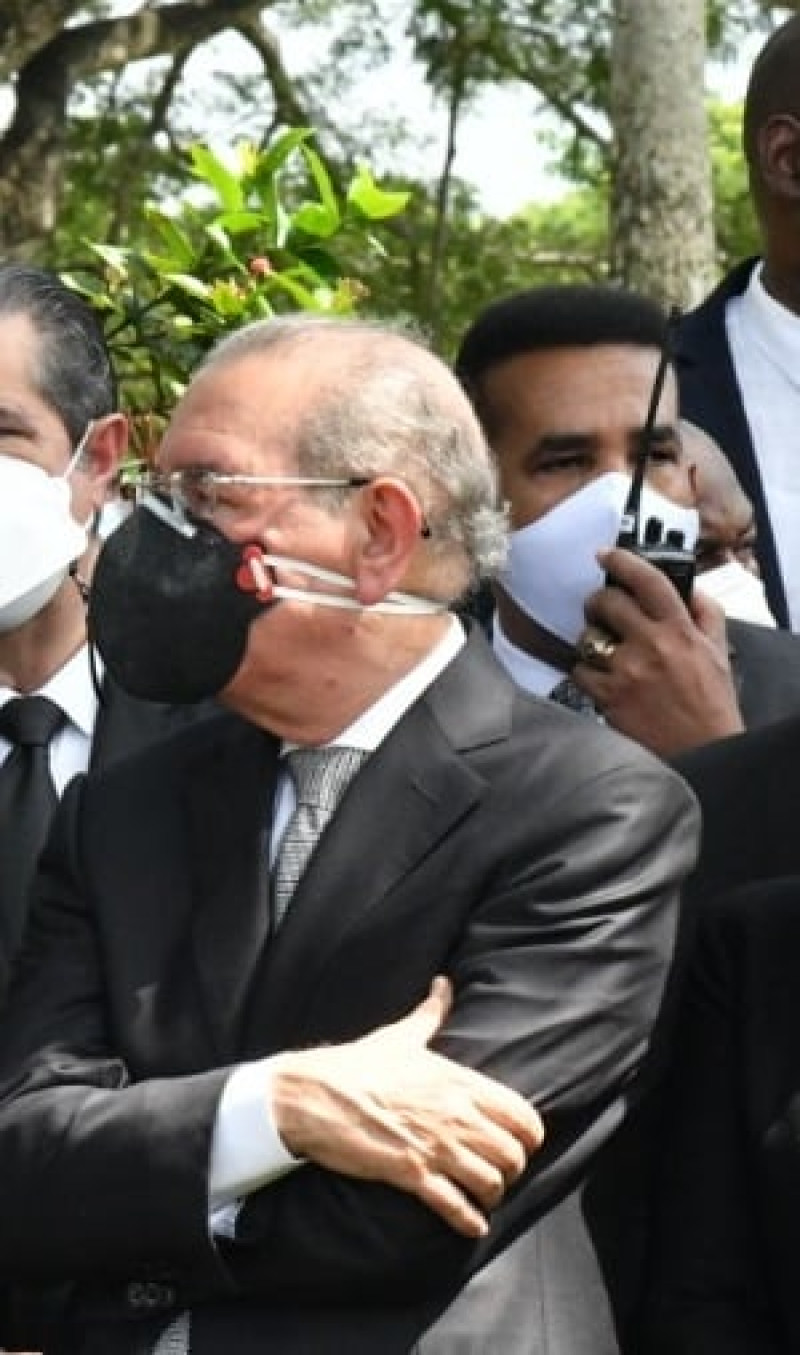 Danilo Medina junto a De los Santos Viola. Jorge Cruz / LD