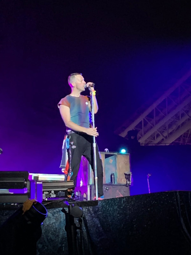 Vocalista de Coldplay, Chris Martin. Foto Listín Diario.