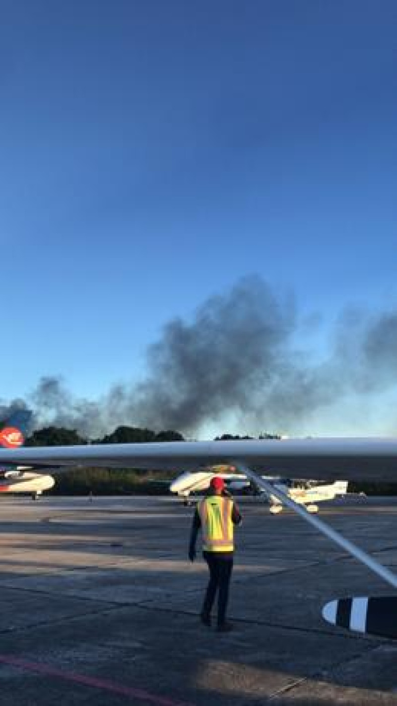 Accidente de aeronave de Helidosa en el Aeropuerto Internacional de las Américas.