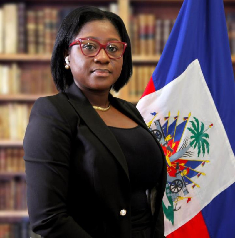 Judith Auguste, ministra de los Haitianos que Viven en el Extranjero (Mhave).
