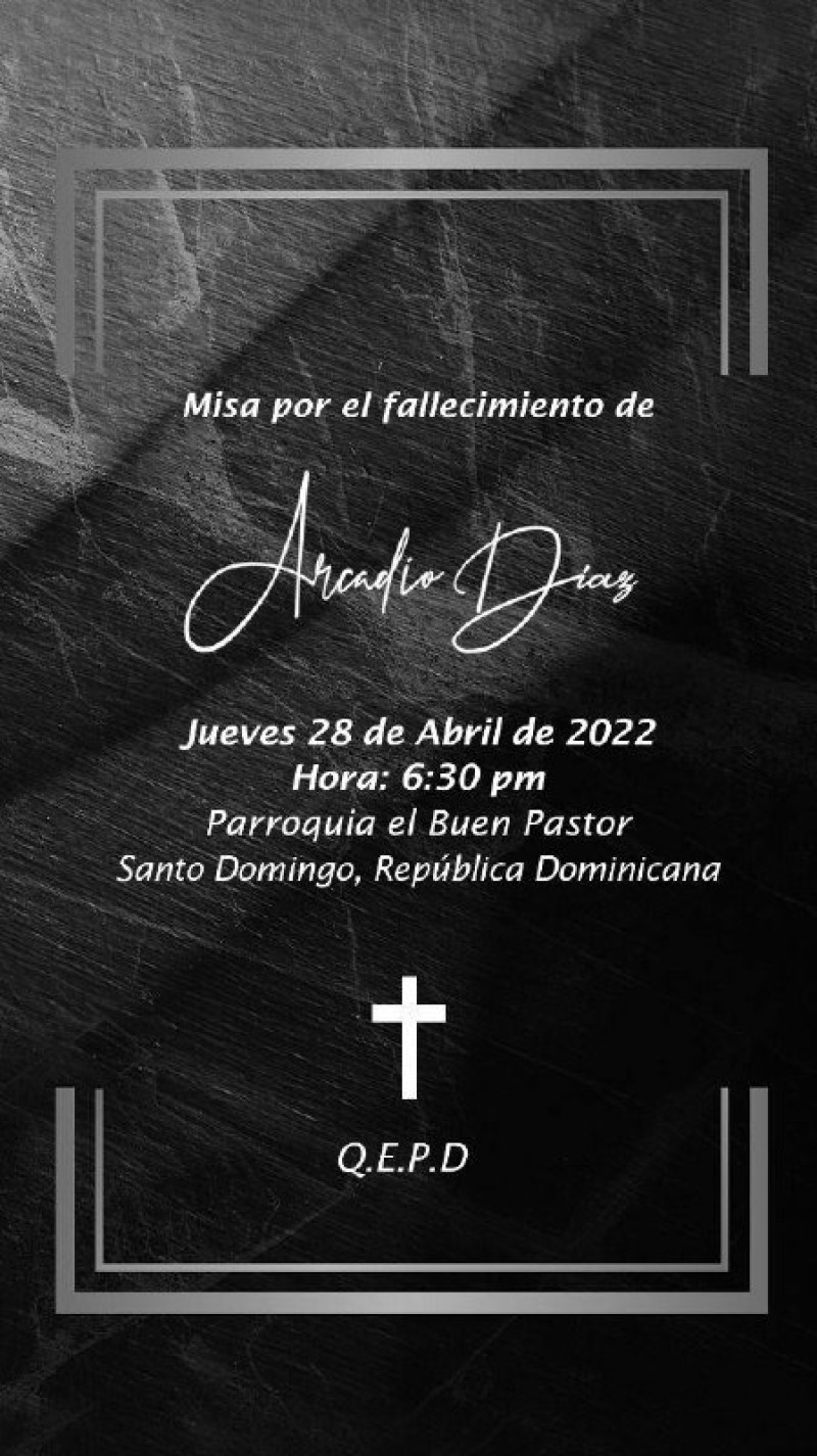 Misa en honor a Arcadio Díaz