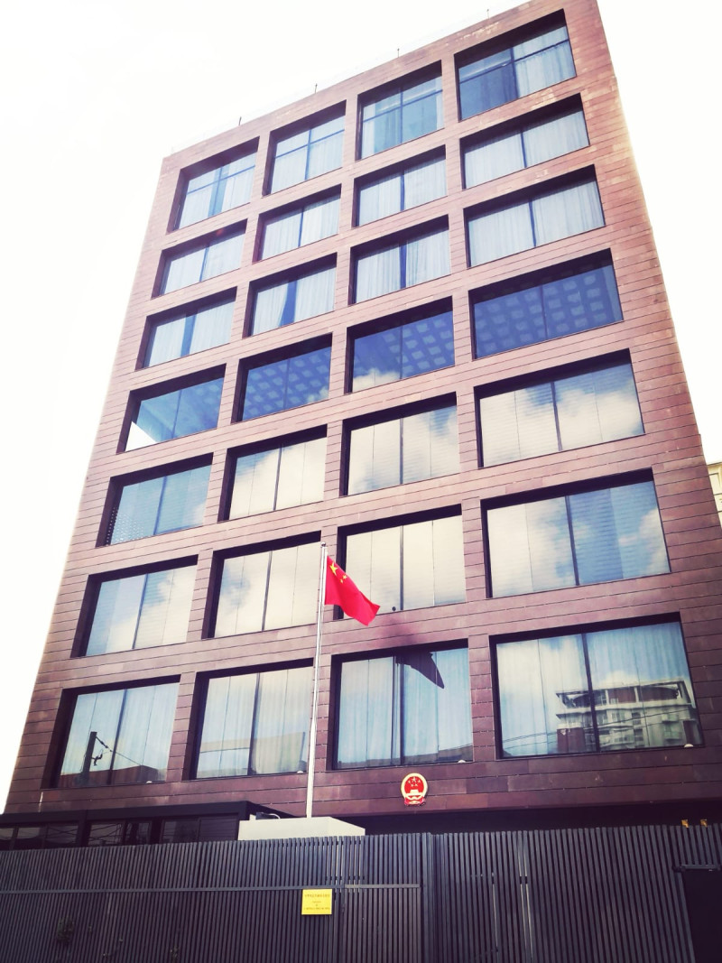 Embajada china en RD. Foto: Fuente externa.