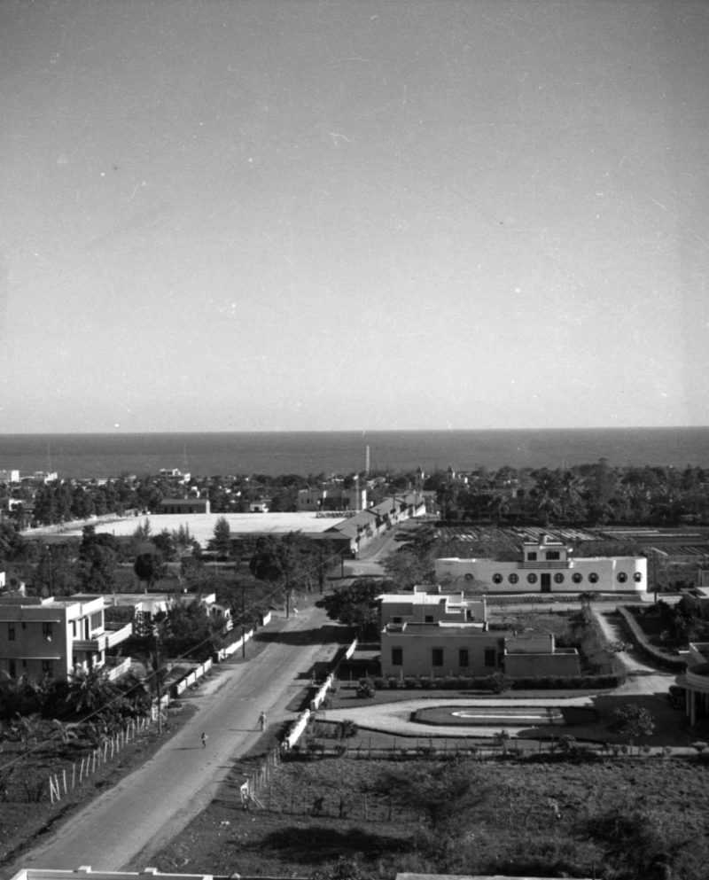 Vistas del mar Caribe desde Ciudad Trujillo. Archivo General de la Nación