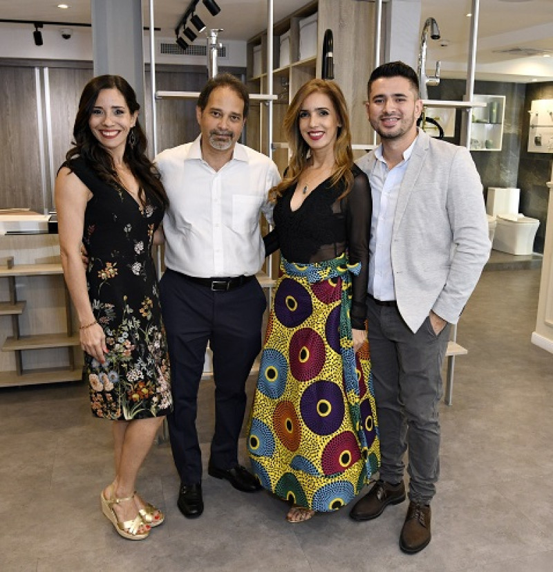 Patricia Franceschi, Oscar Morel, Michelle Joubert y John Gutiérrez