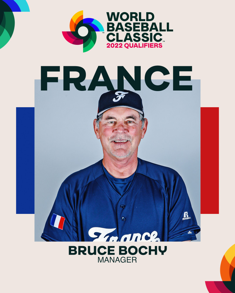 Bruce Bochy será el manager de Francia en el Clásico Mundial de Béisbol.