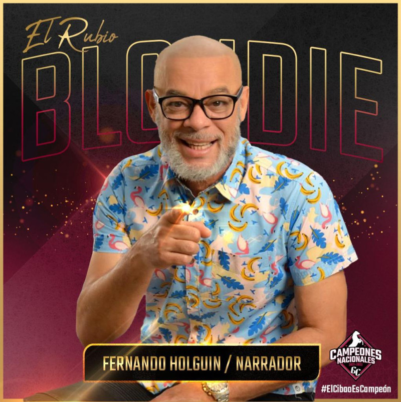 Fernando Holguin, "El Rubio Blondie", volverá a la narración con los Gigantes del Cibao.