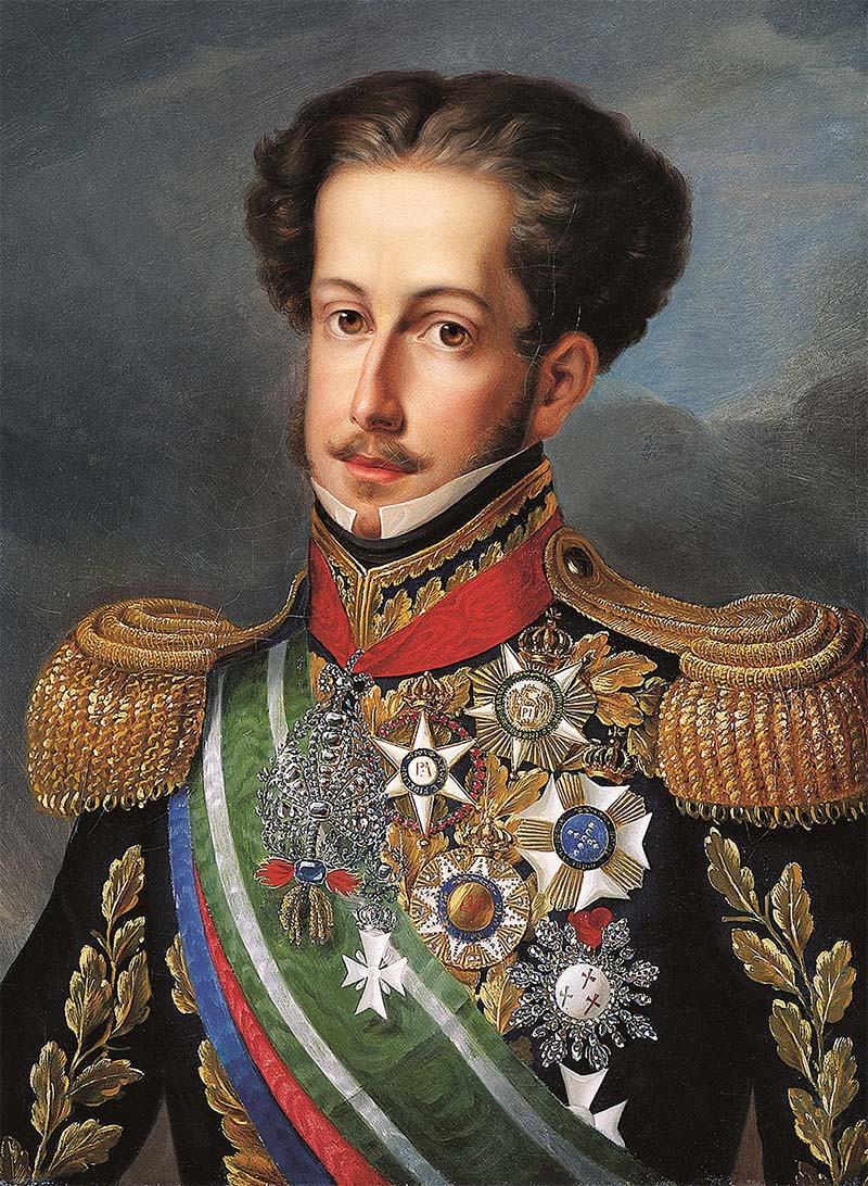 Don Pedro de Alcántara, rey de Portugal, y emperador de Brasil.