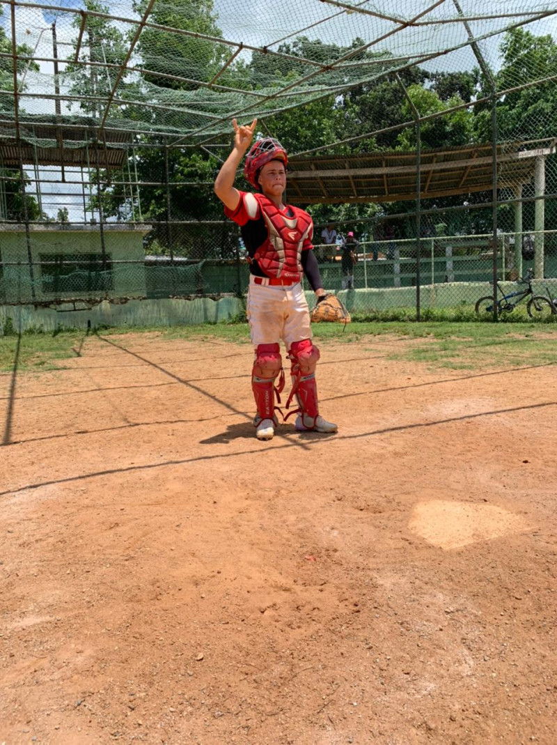 Edward Uceta (Sopita) así luce en la ctualidad, se desarrolla en el rpograma de béisbol de Nicolás Marlin en San Pedro de Macorís