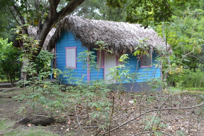 Casa rústica dominicana con su conuco. Yaniris López / LD