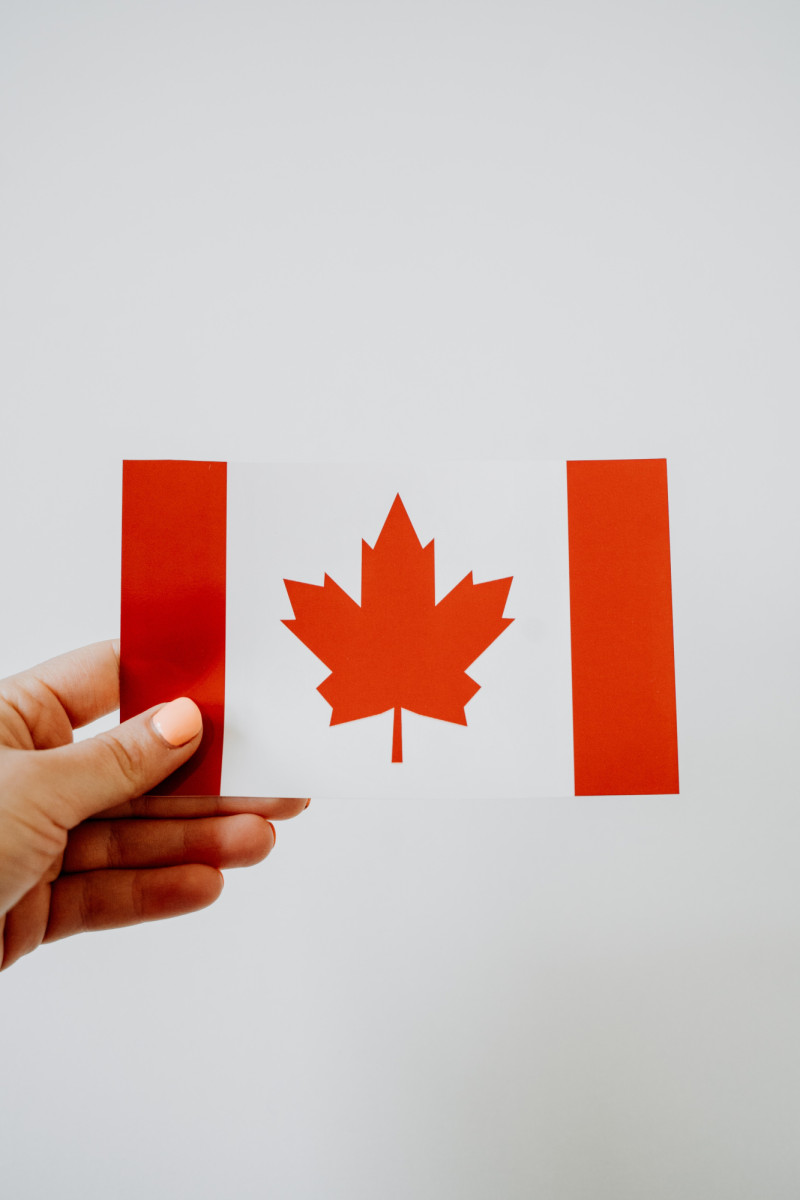 Bandera de Canadá. Foto: Pexels