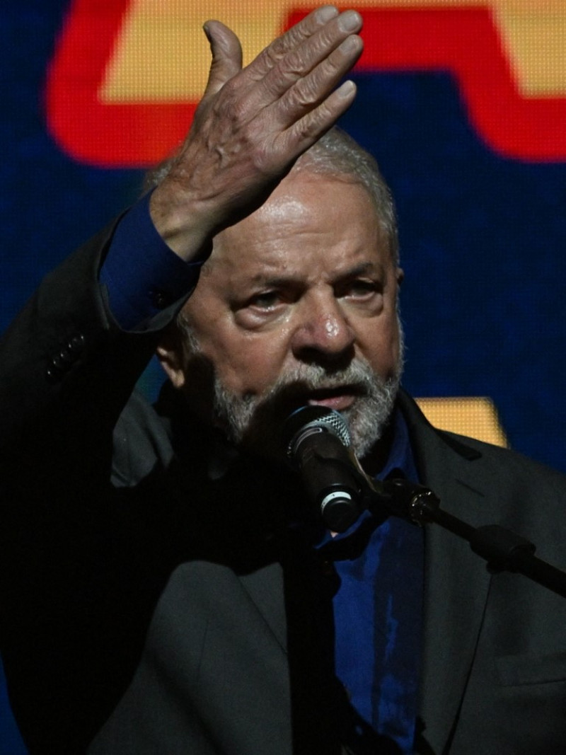 El expresidente brasileño (2003-2010) y candidato presidencial por el izquierdista Partido de los Trabajadores (PT), Luiz Inacio Lula da Silva. NELSON ALMEIDA / AFP