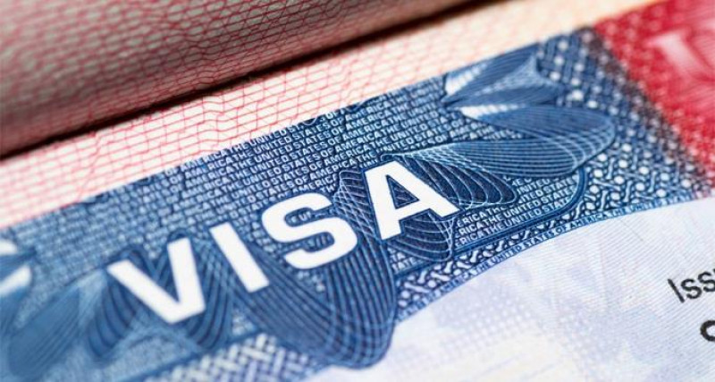 Visa estadounidense.
