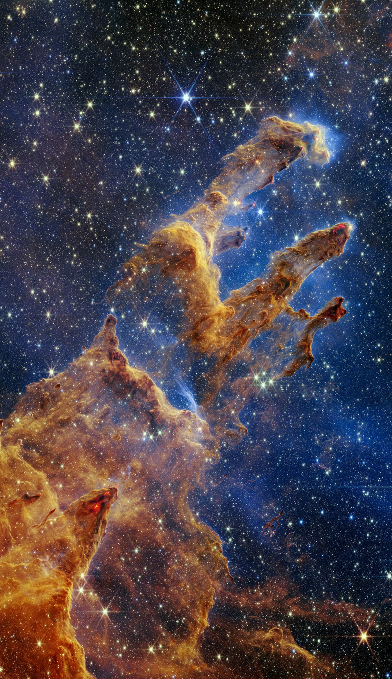 Los pilares de la creación. 

Foto: NASA