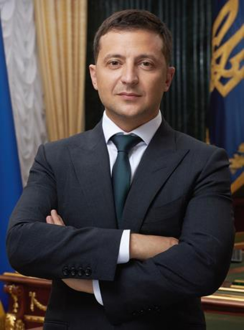 Presidente de Ucrania, Volodimir Zelenski.