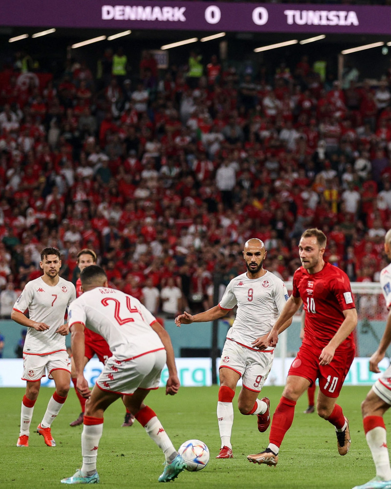 Daneses y tunecinos no pudieron perforar la portería en su partido del Mundial de Fútbol.