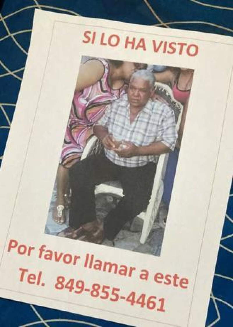 Imagen difundida por los familiares de Julio Aníbal Peña Rubio, tras reportarlo desapareido.