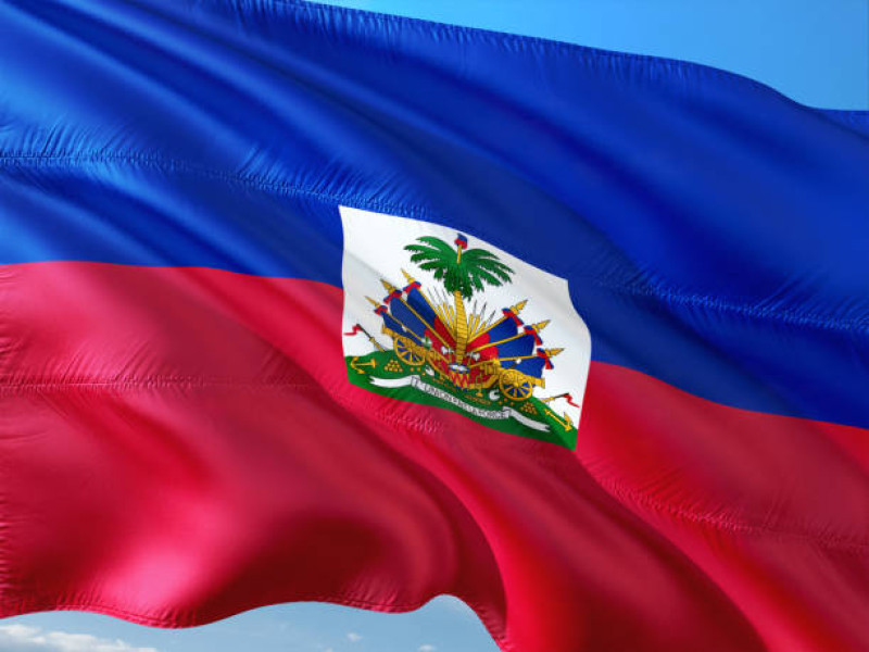 Bandera haitiana.