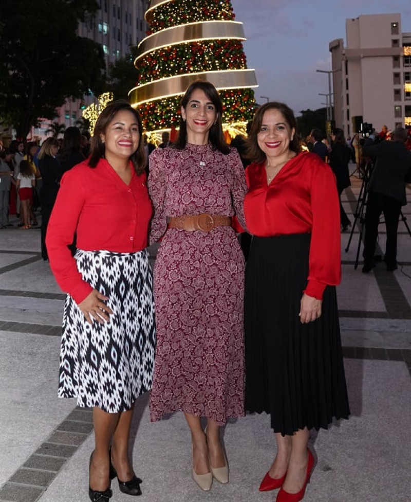 Scarlet Vicente, Madelin Yasmín González y Brenda Villanueva.