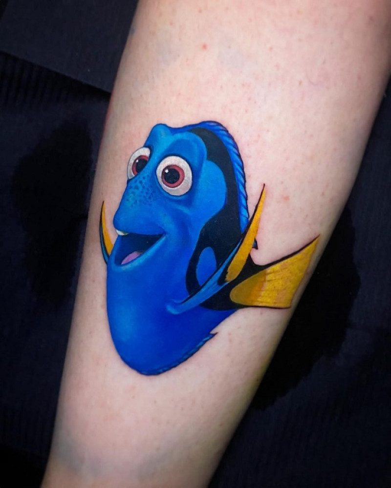 Tatuaje de Doris, de la película "Buscando a Nemo"