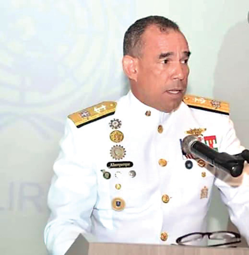Félix Alburquerque, vicealmirante retirado.