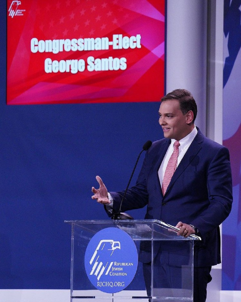 Congresista electo por el Partido Republicano, George Santos. Fuente: Instagram.
