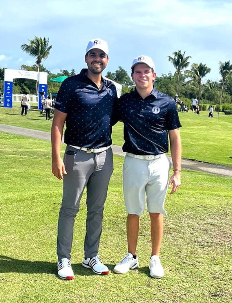 Rhadamés Peña y Juan Cayro Delgado (Yayo) representan el país en el LAAC que se juega esta semana en el Grand Reserve Golf Club en Puerto Rico.
