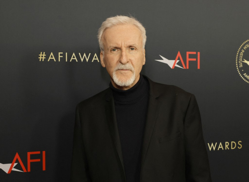 James Cameron asiste al almuerzo de los Premios AFI en el Four Seasons Hotel Los Angeles at Beverly Hills el 13 de enero de 2023 en Los Ángeles, California. Foto: Kevin Winter/AFP.